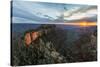 Sunset at Cape Royal, North Rim, Grand Canyon National Park, UNESCO World Heritage Site, Arizona, U-Francesco Vaninetti-Stretched Canvas