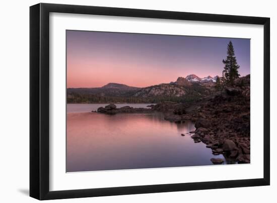 Sunset at Caples Lake, Sierra Nevada-Vincent James-Framed Photographic Print