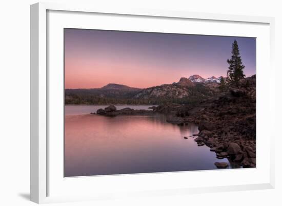 Sunset at Caples Lake, Sierra Nevada-Vincent James-Framed Photographic Print