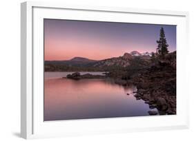 Sunset at Caples Lake, Sierra Nevada-Vincent James-Framed Photographic Print