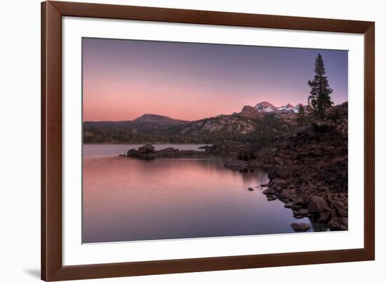 Sunset at Caples Lake, Sierra Nevada-Vincent James-Framed Photographic Print