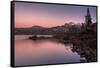 Sunset at Caples Lake, Sierra Nevada-Vincent James-Framed Stretched Canvas