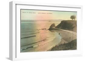 Sunset at Castle Rock Beach-null-Framed Premium Giclee Print