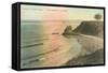 Sunset at Castle Rock Beach-null-Framed Stretched Canvas