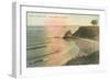 Sunset at Castle Rock Beach-null-Framed Art Print