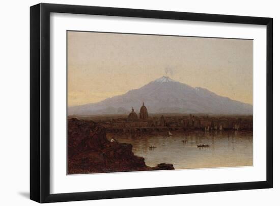 Sunset at Catania, Sicily-Sanford Robinson Gifford-Framed Giclee Print