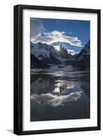 Sunset at Cerro Torres, Laguna Torre, Los Glaciares National Park, Santa Cruz Province, Argentina-Ed Rhodes-Framed Photographic Print