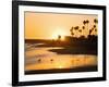 Sunset at Corona Del Mar Beach, Newport Beach, Orange County, California, United States of America,-Richard Cummins-Framed Photographic Print