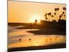 Sunset at Corona Del Mar Beach, Newport Beach, Orange County, California, United States of America,-Richard Cummins-Mounted Photographic Print