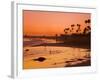 Sunset at Corona Del Mar Beach, Newport Beach, Orange County, California, United States of America,-Richard Cummins-Framed Photographic Print