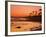 Sunset at Corona Del Mar Beach, Newport Beach, Orange County, California, United States of America,-Richard Cummins-Framed Photographic Print