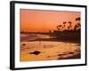 Sunset at Corona Del Mar Beach, Newport Beach, Orange County, California, United States of America,-Richard Cummins-Framed Photographic Print