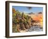 Sunset at Craggy Point-Dominic Davison-Framed Art Print