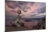 Sunset at Crater Lake with Wizard Island-James-Mounted Photographic Print