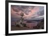 Sunset at Crater Lake with Wizard Island-James-Framed Photographic Print