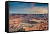 Sunset at Deadhorse Point SP, Colorado River and Canyonlands NP-Howie Garber-Framed Stretched Canvas