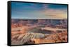 Sunset at Deadhorse Point SP, Colorado River and Canyonlands NP-Howie Garber-Framed Stretched Canvas