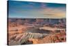 Sunset at Deadhorse Point SP, Colorado River and Canyonlands NP-Howie Garber-Stretched Canvas