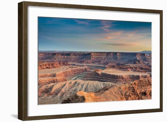 Sunset at Deadhorse Point SP, Colorado River and Canyonlands NP-Howie Garber-Framed Photographic Print