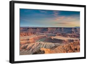 Sunset at Deadhorse Point SP, Colorado River and Canyonlands NP-Howie Garber-Framed Photographic Print