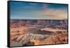 Sunset at Deadhorse Point SP, Colorado River and Canyonlands NP-Howie Garber-Framed Stretched Canvas