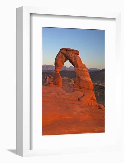 Sunset at Delicate Arch, Arches National Park, Moab, Utah, United States of America, North America-Peter Barritt-Framed Photographic Print