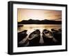 Sunset at Derwent Water, Keswick, Lake District, Cumbria, England, United Kingdom-Roy Rainford-Framed Photographic Print