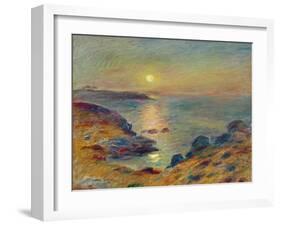Sunset at Douarnenez, Ca, 1883-Pierre-Auguste Renoir-Framed Giclee Print