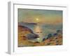 Sunset at Douarnenez, Ca, 1883-Pierre-Auguste Renoir-Framed Premium Giclee Print