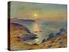 Sunset at Douarnenez, Ca, 1883-Pierre-Auguste Renoir-Stretched Canvas