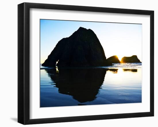 Sunset at Ecola State Park, Oregon-Maureen Eversgerd-Framed Photographic Print