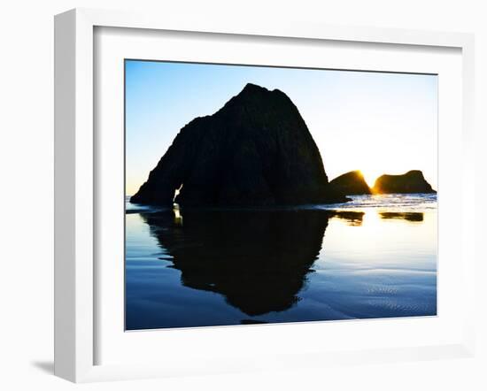 Sunset at Ecola State Park, Oregon-Maureen Eversgerd-Framed Photographic Print