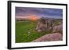 Sunset at Elephant Rock, Dillon Beach, California Coast-null-Framed Photographic Print