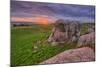 Sunset at Elephant Rock, Dillon Beach, California Coast-null-Mounted Photographic Print