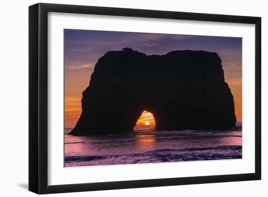 Sunset at Elephant Rock, Mendocino Coast California-Vincent James-Framed Photographic Print