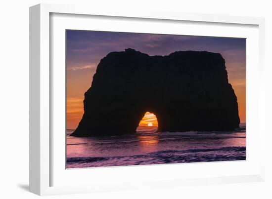 Sunset at Elephant Rock, Mendocino Coast California-Vincent James-Framed Photographic Print