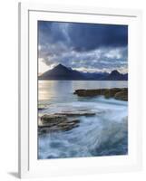 Sunset at Elgol Beach on Loch Scavaig, Cuillin Mountains, Isle of Skye, Scotland-Chris Hepburn-Framed Photographic Print