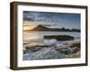 Sunset at Elgol Beach on Loch Scavaig, Cuillin Mountains, Isle of Skye, Scotland-Chris Hepburn-Framed Photographic Print