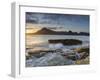 Sunset at Elgol Beach on Loch Scavaig, Cuillin Mountains, Isle of Skye, Scotland-Chris Hepburn-Framed Photographic Print