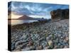 Sunset at Elgol Beach on Loch Scavaig, Cuillin Mountains, Isle of Skye, Scotland-Chris Hepburn-Stretched Canvas