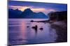 Sunset at Elgol, Isle of Skye, Inner Hebrides, Scotland, United Kingdom, Europe-Karen Deakin-Mounted Photographic Print