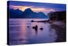 Sunset at Elgol, Isle of Skye, Inner Hebrides, Scotland, United Kingdom, Europe-Karen Deakin-Stretched Canvas