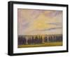 Sunset at Èragny, 1890-Camille Pissarro-Framed Giclee Print