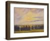 Sunset at Èragny, 1890-Camille Pissarro-Framed Giclee Print