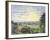 Sunset at Eragny, 1891-Camille Pissarro-Framed Giclee Print