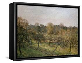 Sunset at Eragny, 1902-Camille Pissarro-Framed Stretched Canvas