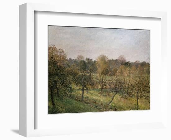 Sunset at Eragny, 1902-Camille Pissarro-Framed Giclee Print