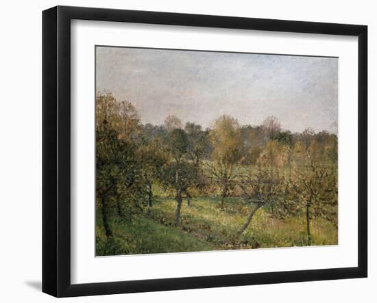 Sunset at Eragny, 1902-Camille Pissarro-Framed Giclee Print