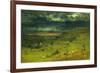 Sunset at et retat-George Inness-Framed Giclee Print