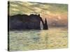 Sunset at Etretat, 1883-Claude Monet-Stretched Canvas